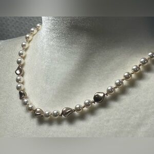 Handmade Swarovski Crystal Peals Necklace